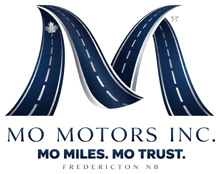 MO Motors Inc. logo: Mo miles. Mo trust. Fredericton NB